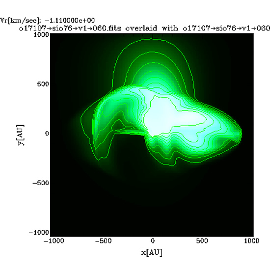 The Telescope of theory: synthetic SiO(7-6) emission from a young low-mass protostellar object embedded in an infall envelope