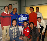 EA FEIC team delivering the first front end to Chile in 2008.