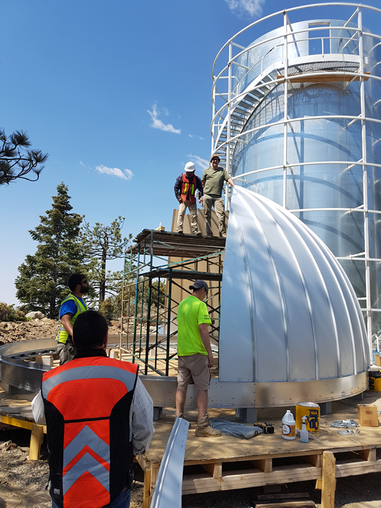 Assembly of TAOS II Dome