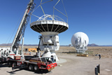 Disassembly of the ALMA NA Prototype in Nov. 2012. The antenna will be retrofitted for the extreme cold environment operations on the Greenland ice sheet.
