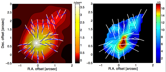 A New Method for Magnetic Field Strength Maps for Molecular Clouds