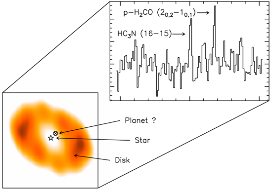 First detection of HC3N in protoplanetary disks