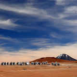 ALMA antennas on the Chajnantor plateau in Chile