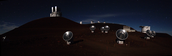 The SMA, built at the top of Mauna Kea with an altitude about 4000 meters in Hawaii.