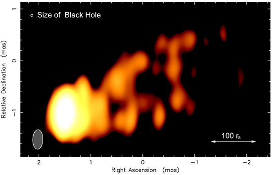 VLBA total intensity map of the M87 jet at 43 GHz (2-a)
