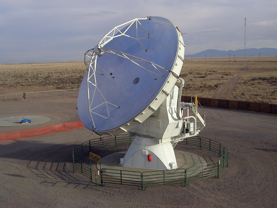 the procured NA 12m Vertex prototype antenna at the JVLA site in Socorro, New Mexico.