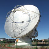 NA 12m Vertex prototype antenna at the JVLA site in Socorro, New Mexico.