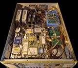The main function of this GLT instrument (CAB-A11) is to down-convert the input 4-8GHz IF signal from the receiver to 50MHz and output to vector voltmeter for phase calculation with the reference 50MHz that derive from hydrogen maser. It has to cooperate with another GLT custom instrument: the Signal Test Source Reference Module (CAB-A1).

The CAB-A11 also equip two continuum detectors (for LHC, RHC) to detect the input power and feed into the CDC (continuum detector computer) located far away via a VTF board (convert the voltage to the frequency)