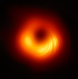 The polarized light at the vicinity of the black hole for the first time (EHT Collaboration et al. 2021, ApJL, 910, L12), which carries the magnetic field and plasma information very close to the black hole.