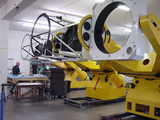The three TAOS II telescopes being assembled at DFM Engineering, in Longmont, Colorado, USA.